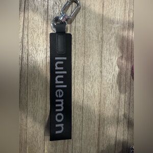 Lululemon Black Keychain with Clip